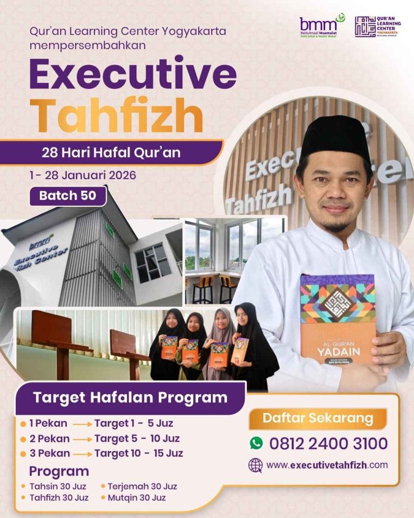 Executive Tahfizh Quran Learning Center Yogyakarta Januari 2026